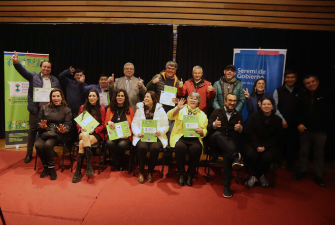 Región de Los Ríos: Comenzó la ejecución de los 31 proyectos que se adjudicaron el Fondo de Medios 2023. En la imagen, las y los beneficiarios de la provincia de Valdivia